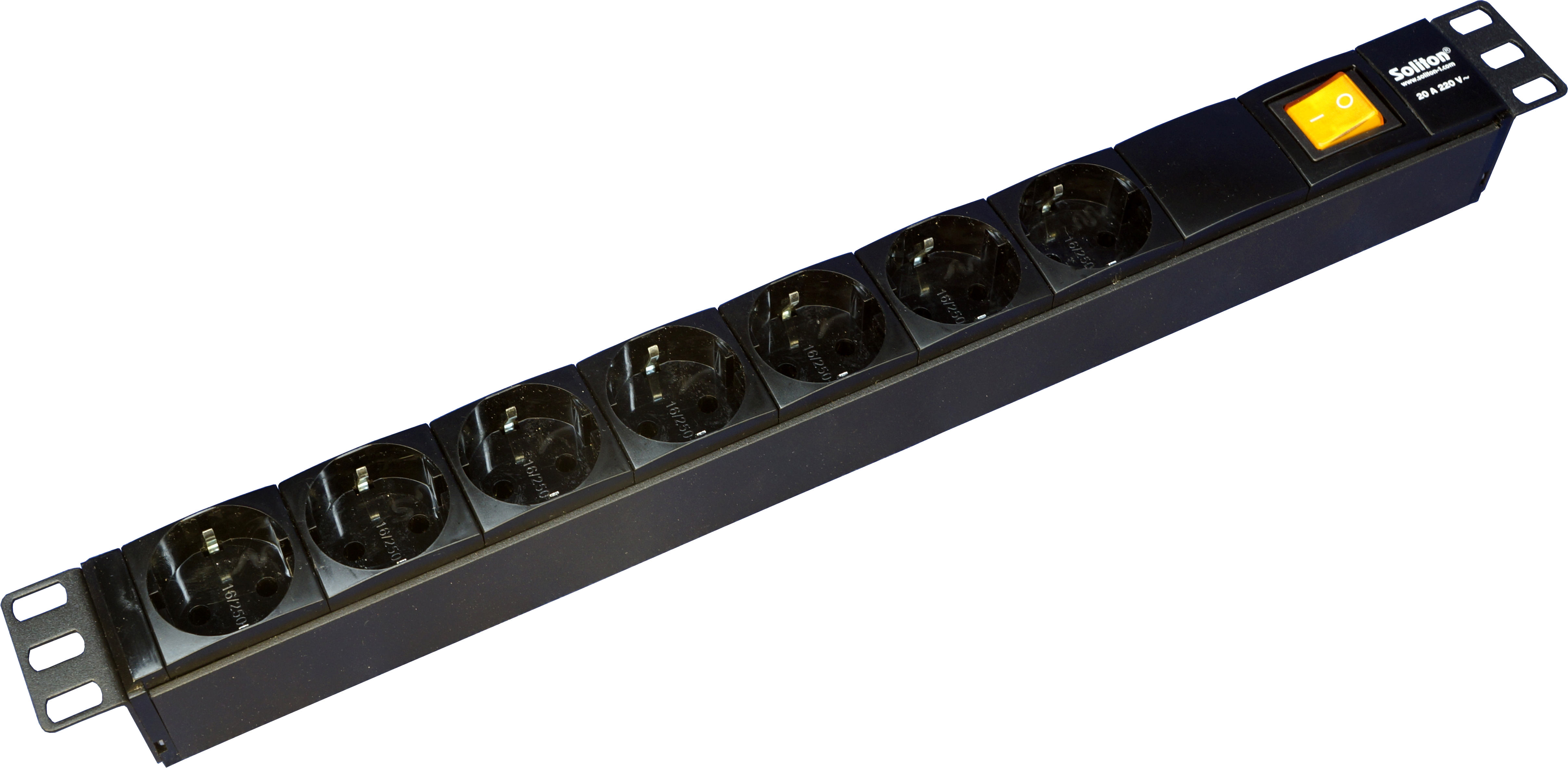 Вертикальный PDU, S-7, 7 Schuko, 10A, ввод IEC C14, S-7